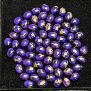 AAA + พลอย7X9ทรงวงรีทรงหลวมผลิตจากทองแดงสีม่วงตามขนาดตามสั่ง - Product Image 1