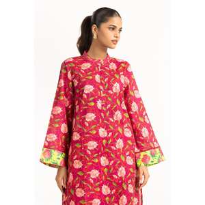 Conjunto IUSTTS-755 de tela crepé estampada informal para primavera/verano - Product Image 2