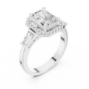 Anillo solitario de moissanita Colon 10K para boda - Product Image 5