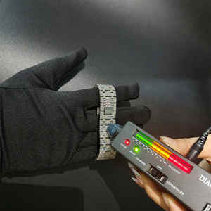 Ice Out Hip Hop Watch Oro Plata Rock Rap Full Bling Street Watch Marca de lujo Cuarzo Impermeable Iced Out Reloj brillante - Product Image 6