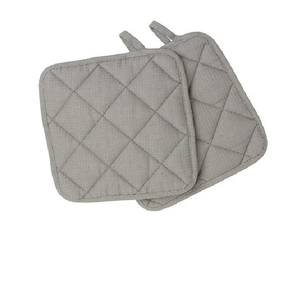Haute qualité antidérapant doux isolant résistant à la chaleur 100% coton biologique certificat GOTS Offre Spéciale maison logo personnalisé supports de casseroles de four - Product Image 1