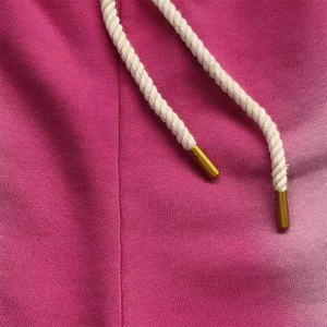 Cotton Acid Wash Jogger Ripped Shorts French Terry Sweat Short Pants Plain Fleece Streetwear Shorts With <b>Screen</b> Printed - Product Image 5