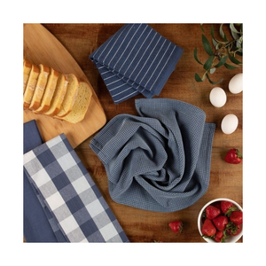 Indian Wholesale 100% Cotton Embroidered 45x70cm Herringbone Tea <b>Towels</b> Golf Checked Eco Friendly 120GSM <b>Kitchen</b> OEM Supply - Product Image 2