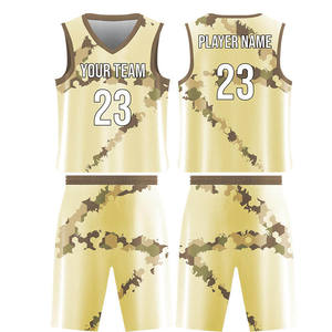 Uniforme de Baloncesto Sublimado Personalizado Unisex, Conjunto de Camiseta y Pantalones Cortos, Transpirable, Ligero, de Secado Rápido, Ropa Deportiva Profesional - Product Image 1