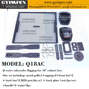 Gréement d'armoire de woofer simple série Q de 18 pouces pour accessoires de système <span class=keywords><strong>Line</strong></span> <span class=keywords><strong>Array</strong></span> Kit de matériel de haut-parleur audio professionnel - Product Image 3