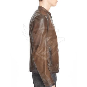 New Design Men Leather <b>Jacket</b> Customized Color Men Leather <b>Jacket</b> Streetwear Leather Winter <b>Jacket</b> - Product Image 3