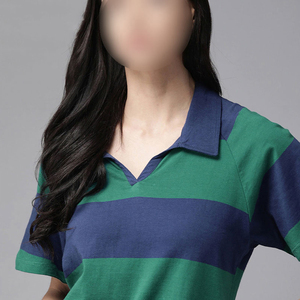 Polo sólido de ajuste regular para mujer, Polo de talla grande con tarifa al por mayor para mujer, ropa informal, polo con estampado de logotipo personalizado - Product Image 4