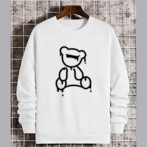 เสื้อสเวตเชิ้ตแขนยาวผู้ชายแบบหนา อุ่นสบาย ทรงปกติ ดีไซน์เรียบง่าย พร้อมงานปัก เหมาะสำหรับฤดูหนาว ขายส่ง - Product Image 6