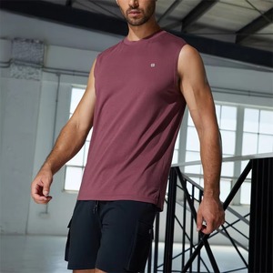 T-shirts musclés personnalisés pour hommes débardeur d'entraînement débardeur en coton sans manches pour hommes débardeur de gymnastique - Product Image 2