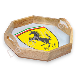 Bandejas de servicio hechas a mano para restaurantes de Hotel, decoración de servicio de té y café de madera con mango, bandejas únicas de madera para regalo de inauguración de la casa - Product Image 1