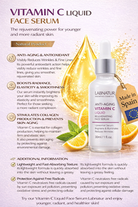 Suero Facial de Vitamina C de Marca Privada 30ml OEM |   Suero Iluminador Antienvejecimiento, Antioxidante, Hidratante y Reafirmante |   Potenciador de Colágeno | - Product Image 3