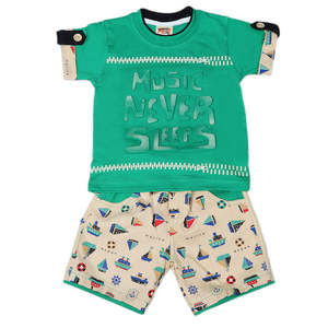 Traje de Manga Corta para Niño 6B - 41 - Verde - Product Image 2