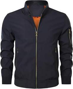 Chaqueta bomber para hombre, ligera, informal, elegante, para primavera y otoño, con cremallera, prendas de vestir, abrigo con bolsillos - Product Image 5