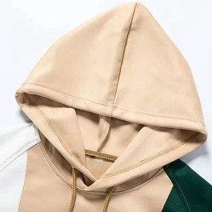 Sweat à capuche 3 panneaux en coton molletonné brodé de créateur personnalisé Techniques bouffantes 3D coupe régulière veste 3 tons de couleur chaud régulier - Product Image 5