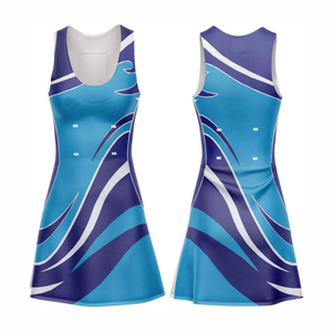 Uniformes de Netball Personalizados a Bajo Precio, Diseño Reversible, Impresión Digital por Sublimación, Transpirables, de Secado Rápido, de Poliéster Liso para Mujer - Product Image 5
