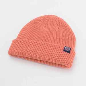 Bonnet Slouchy en acrylique à revers en tricot personnalisé, bonnets avec logo en étiquette tissée privée Streetwear, bonnet d'hiver pour chapeaux de pêcheur avec crâne - Product Image 1