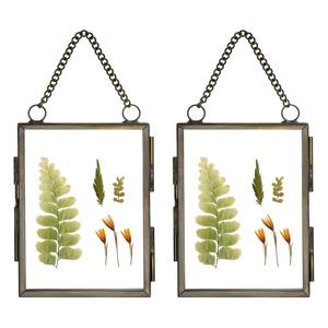 Marco de fotos de metal de diseño resistente forma cuadrada con acabado verde sutil para oficinas modernas salas de estudio hogares - Product Image 3