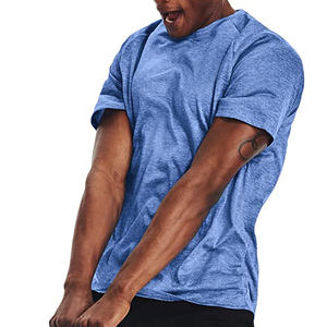 เสื้อยืดผู้ชายผ้าฝ้าย100% ระบายอากาศได้แบบเรียบๆ - Product Image 3