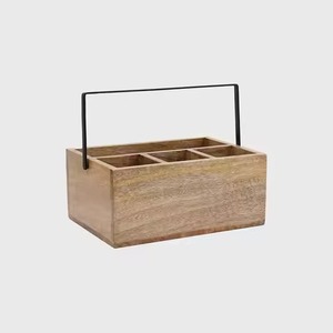 Porte-couverts en bois naturel pour la maison, les hôtels et les restaurants, porte-couverts, ensemble de couverts - Product Image 3
