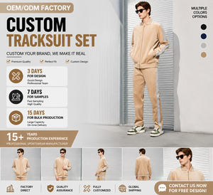 Set Tuta in <span class=keywords><strong>Velluto</strong></span> con Logo Personalizzato, Giacca e <span class=keywords><strong>Pantaloni</strong></span> Traspiranti Invernali con Coulisse, Stile Hip Hop in 100% Cotone - Product Image 1