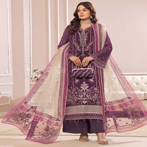 <b>Eid</b> Sale Indian and <b>Pakistani</b> Heavy Embroidery Work <b>Dresses</b> <b>Pakistani</b> and Indian Salwar Kameez Three Piece Saari for Women - Product Image 2