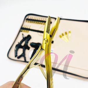 ชุดเครื่องมือทำผมเคราตินเหล็กทรงแบนคลิปต่อผมจระเข้สายไนลอนลูกปัดซิลิโคนรูปนกเครน - Product Image 4