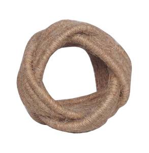 ALFOMBRAS NAPKIN ANILLO COLOR NATURAL Servilleteros redondos hechos a mano para bodas, fiestas, restaurantes/hoteles, servilletero surtido - Product Image 5