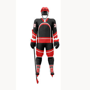 Uniforme de hockey sur glace personnalisé pour hommes, léger, 100% polyester, conception personnalisée du nom et du logo de l'équipe, vêtements de sport, prix de gros - Product Image 4