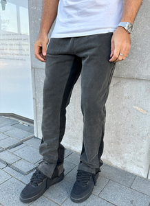 Personalizado de alta calidad Jogger de peso pesado de algodón en blanco de gran tamaño pantalones acampanados de piernas rectas de lana lavado ácido hombres pantalones de chándal - Product Image 3
