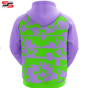 เสื้อมีฮู้ดผ้าโพลีเอสเตอร์มีฮู้ดลาย100% มีหลายสีโอเวอร์ไซส์ - Product Image 2