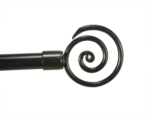 ชุดโบราณโลหะคุณภาพสูง 2 ชิ้นผ้าม่าน Finials วงเล็บก้านสําหรับประตูและหน้าต่าง - Product Image 5