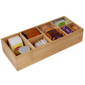 Boîte de rangement en bambou à 8 compartiments Boîte à mouchoirs en bambou faite à la main Décoration naturelle écologique pour la maison et la table Vente en gros du Vietnam - Product Image 6