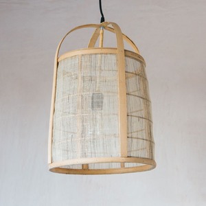 Lámpara colgante de lino de bambú 100%, hecha a mano, de Vietnam - Product Image 2