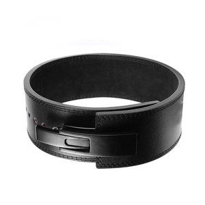 เข็มขัดยกน้ำหนักหนังแบบหนาพิเศษ ปรับได้ พร้อมหัวเข็มขัดโลหะแข็งแรง - Product Image 6