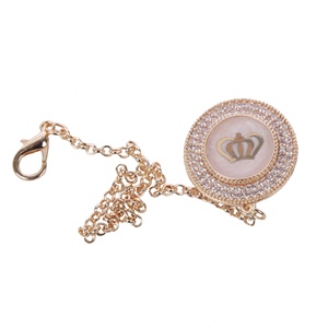 Clip para Chupón de Bebé con Diseño de Corona Azul Moderno, Personalizado al por Mayor, de Alta Calidad, Silicona de Lujo, 0-12 Meses, Patrón de Letras para Recién Nacidos - Product Image 5