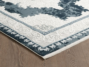 Alfombra turca de lujo hecha a máquina, Inci Diamond Blue Premium para sala de estar, del fabricante de Gaziantep. - Product Image 3