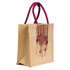 Bolsas de yute lisas funcionales de moda de tela de yute natural 100% hechas a mano-Bolsas de compras amigables con la tierra a la venta - Product Image 6