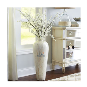 Vase en nacre de haute qualité, vase en coquille, vase décoratif de style antique, best-seller - Product Image 1
