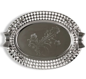 Bandeja de Chocolate de Metal plateado hecha a mano, plato de postre elegante para regalo de fiesta de boda, uso de banquete de Hotel, decoración del hogar - Product Image 1