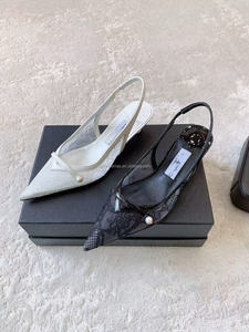 Nouvelle Arrivée JC MIRA – Escarpins en dentelle à talon chaton, Collection Printemps/Été 2026 – Chaussures de soirée pour femme, Vente Flash - Product Image 2