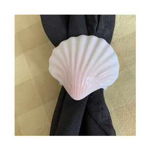 Anneaux de serviette coquillage fait à la main décoration de table accessoires naturels élégants commande en gros - Product Image 6