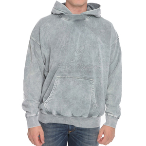 Sudaderas con Lavado Ácido de Secado Rápido y Transpirables, Impresión de Logotipo Personalizado, Sudaderas Básicas Casuales de Alta Calidad para Hombre y Mujer - Product Image 1