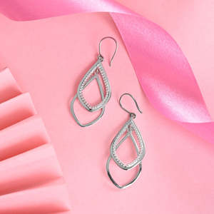 Boucles d'oreilles pendantes géométriques en perles plaquées or vintage pour mariages et cadeaux de fête - Product Image 2