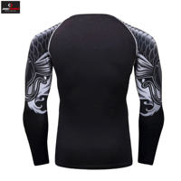 Rashguard à manches longues en polyester/nylon unisexe, compression, pour le surf, protection solaire, vêtements de sport S.N Pride
