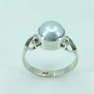 925 Sterling Silver Handmade Boho June Birthstone <b>Ring</b> Freshwater Pearl Perfect Gift for Her Birthday or Anniversary - Product Image 5