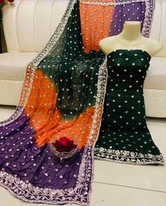 ชุดเดรสซาลาร์กาเมซทำจากอะคริลิคสไตล์โกต้าตัดเย็บอย่างมีสไตล์พร้อมรายละเอียดเกี่ยวกับชาติพันธุ์สำหรับชุดปาร์ตี้เทศกาลอินเดียและปากีสถาน - Product Image 6