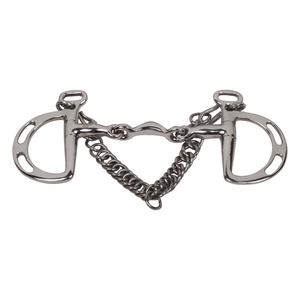 Kimblewick Uxeter Copper Link Horse Bits Equipo ecuestre equino de doble articulación Caballo de cuero duradero Cría estable - Product Image 4