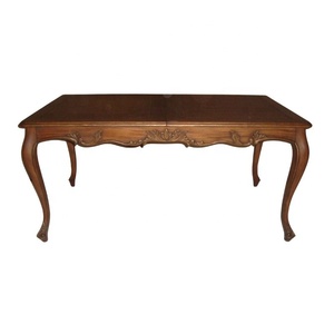 Table de salle à manger moderne antique en teck acajou grande taille Tables de salle à manger indonésiennes personnalisées de qualité supérieure - Product Image 1