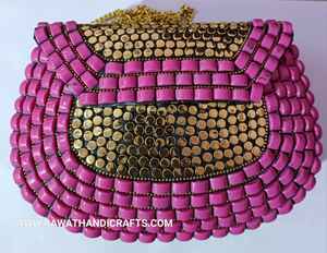 Firoja mosaïque travail femmes sacs à main soirée métal embrayage concepteurs enveloppe sacs fronde épaule mode indien vintage BG-041223D - Product Image 1