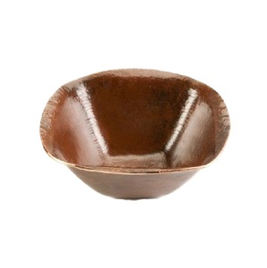 Fregadero lavado de cobre de superficie pulida para el hogar de diseño moderno y elegante con colador para uso en la cocina - Product Image 5